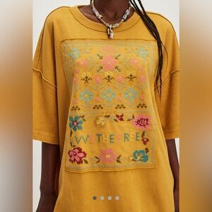 Free People Cross Stitch Tee